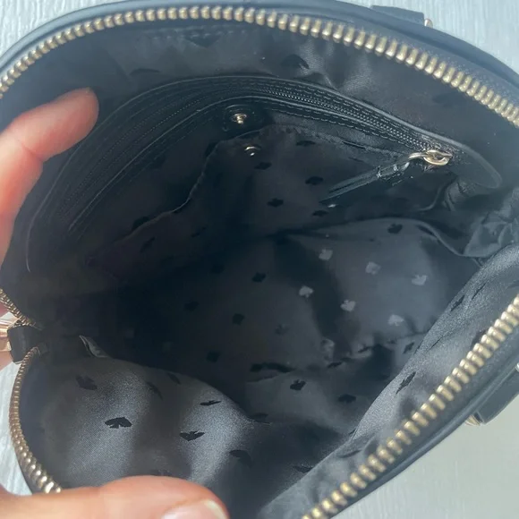 Like new! Black KATE SPADE Sylvia Dome Satchel Crossbody - Picture 7 of 14
